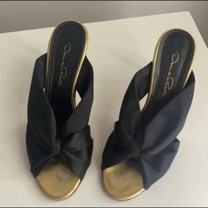 Oscar De La Renta Glenn Satin Mules